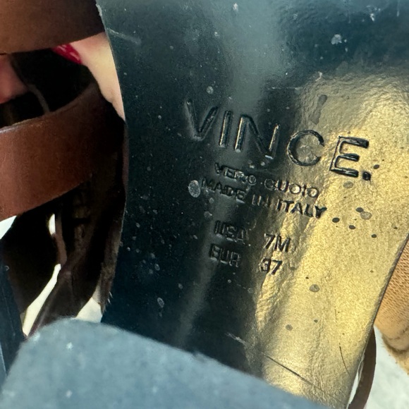 Vince brown caged sandals size 7 - Picture 4 of 5